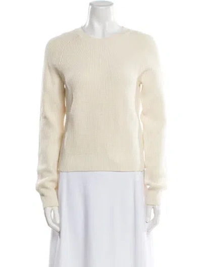Pre-owned Helmut Lang Wool Crew Neck Sweater In Neutral