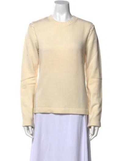 Pre-owned Helmut Lang Wool Crew Neck Sweater In Neutral