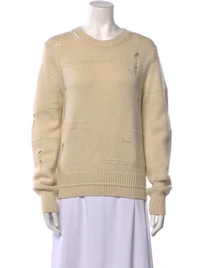 Pre-owned Helmut Lang Wool Crew Neck Sweater In Neutral