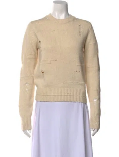 Pre-owned Helmut Lang Wool Crew Neck Sweater In Neutral