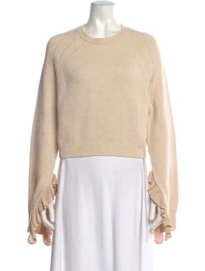 Pre-owned Helmut Lang Wool Crew Neck Sweater In Neutral