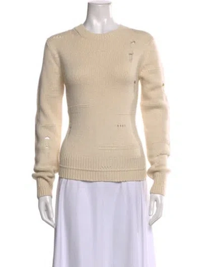 Pre-owned Helmut Lang Wool Crew Neck Sweater In Neutral