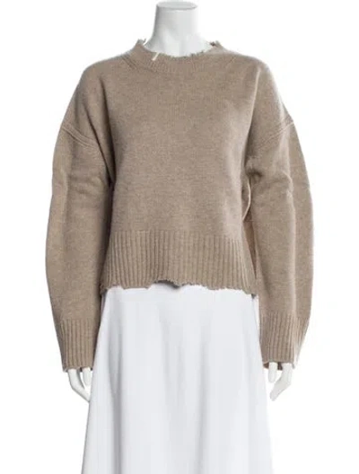 Pre-owned Helmut Lang Wool Crew Neck Sweater In Neutral