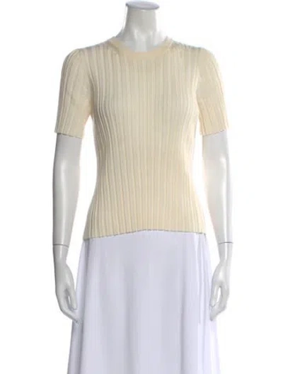 Pre-owned Helmut Lang Wool Crew Neck Sweater In Neutral