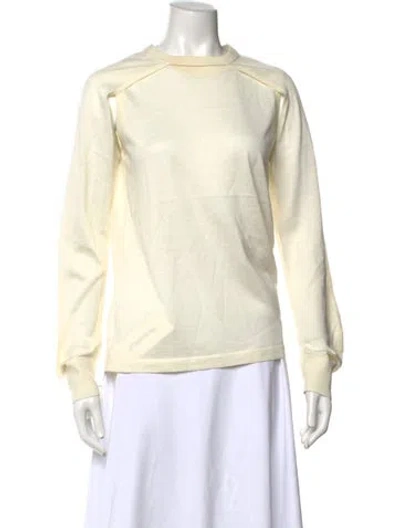 Pre-owned Helmut Lang Wool Crew Neck Sweater In Neutral