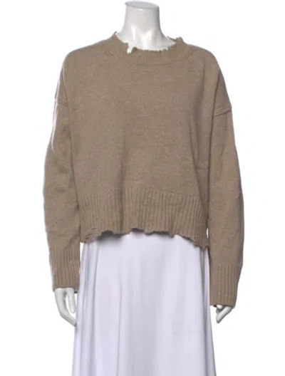 Pre-owned Helmut Lang Wool Crew Neck Sweater In Neutrals
