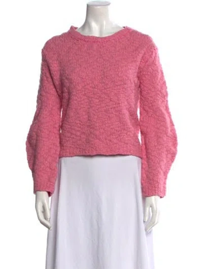 Pre-owned Helmut Lang Wool Crew Neck Sweater In Pink
