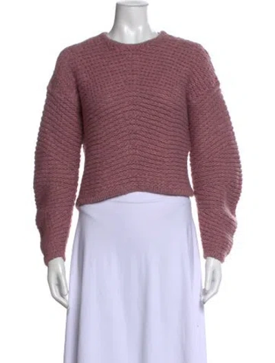 Pre-owned Helmut Lang Wool Crew Neck Sweater In Pink