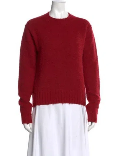 Pre-owned Helmut Lang Wool Crew Neck Sweater In Red
