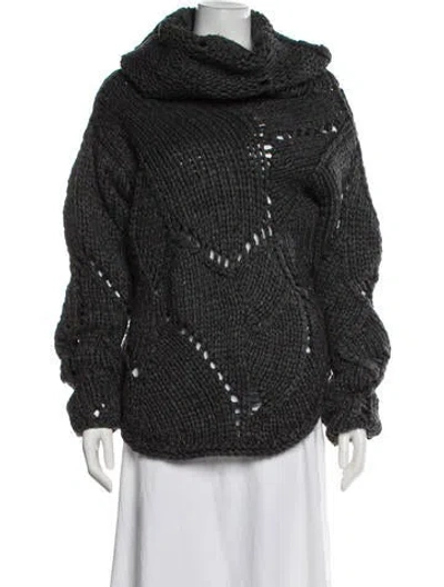 Pre-owned Helmut Lang Wool Crew Neck Sweater In White