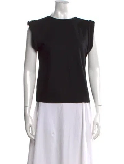 Pre-owned Helmut Lang Wool Crew Neck Top In Black