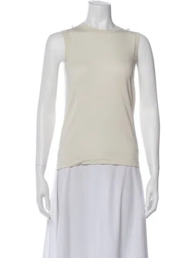 Pre-owned Helmut Lang Wool Crew Neck Top In Gray