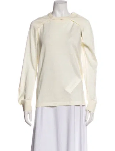 Pre-owned Helmut Lang Wool Crew Neck Top W/ Tags In Neutral