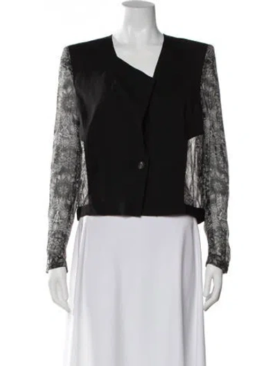 Pre-owned Helmut Lang Wool Evening Jacket In Black