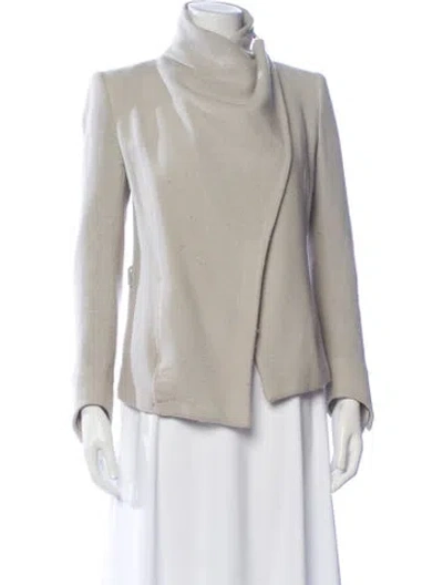 Pre-owned Helmut Lang Wool Evening Jacket In Gray