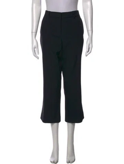 Pre-owned Helmut Lang Wool Flared Pants In Black