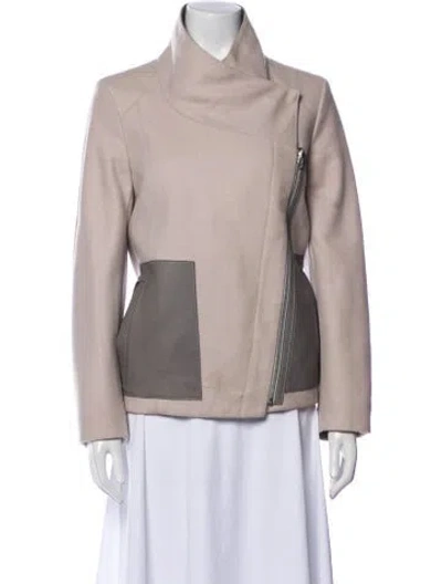 Pre-owned Helmut Lang Wool Fur Jacket In Pink
