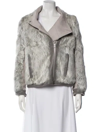 Pre-owned Helmut Lang Wool Fur Jacket W/ Tags In Multi