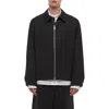 Helmut Lang Wool Gabardine Jacket In Black