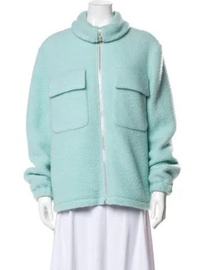 Pre-owned Helmut Lang Wool Jacket In Blue