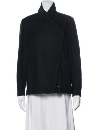 Pre-owned Helmut Lang Wool Jacket In Blue