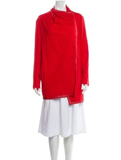 Pre-owned Helmut Lang Wool Jacket In Red