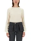 Helmut Lang Relaxed-fit Wool And Silk Blend Top In White
