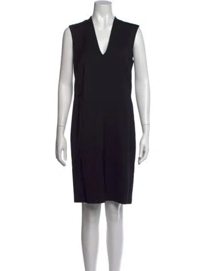Pre-owned Helmut Lang Wool Knee-length Dress In Black