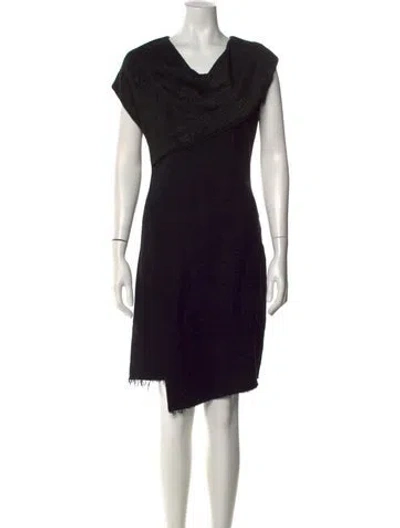 Pre-owned Helmut Lang Wool Knee-length Dress In Multi