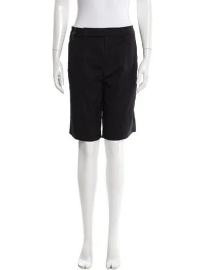 Pre-owned Helmut Lang Wool Knee-length Shorts In Black