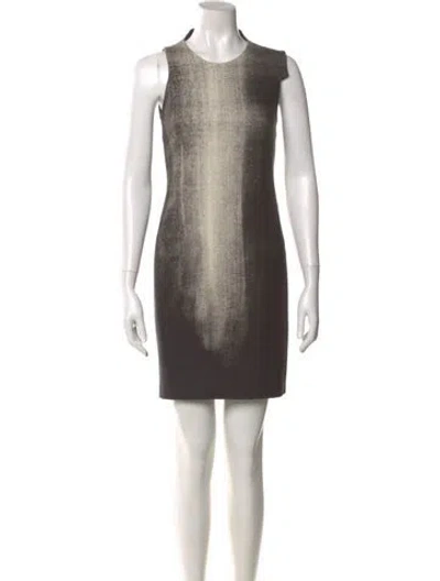 Pre-owned Helmut Lang Wool Mini Dress In Black