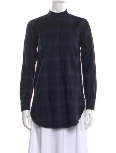 Pre-owned Helmut Lang Wool Mini Dress In Blue