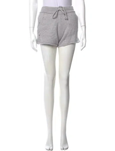 Pre-owned Helmut Lang Wool Mini Shorts In Neutral