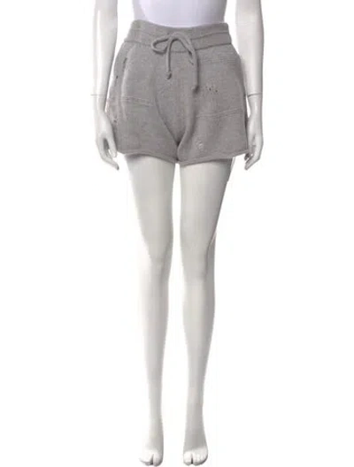 Pre-owned Helmut Lang Wool Mini Shorts W/ Tags In Gray