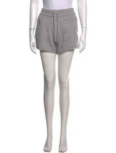 Pre-owned Helmut Lang Wool Mini Shorts W/ Tags In Grey