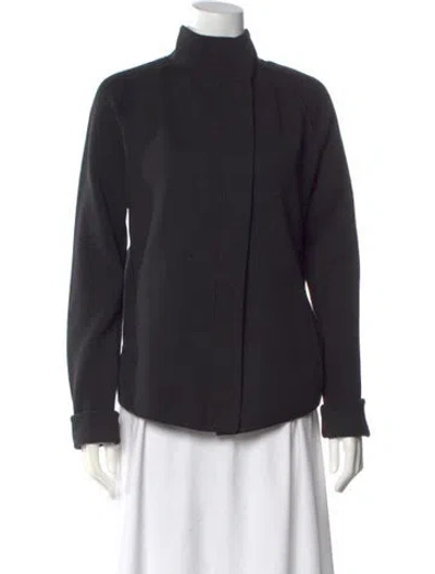 Pre-owned Helmut Lang Wool Mock Neck Sweater In Black
