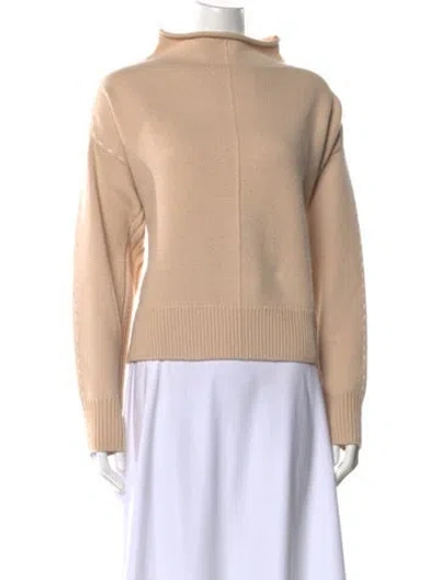 Pre-owned Helmut Lang Wool Mock Neck Sweater In Neutral