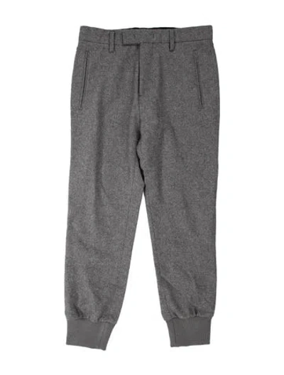 Pre-owned Helmut Lang Wool Pants In Grey
