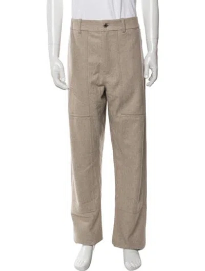 Pre-owned Helmut Lang Wool Pants W/ Tags In Neutrals