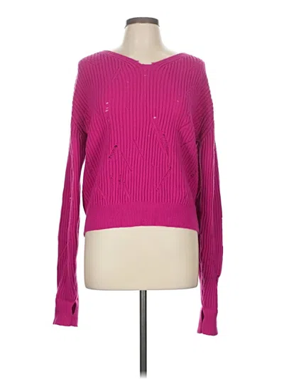 Pre-owned Helmut Lang Wool Pullover Sweater In Pink