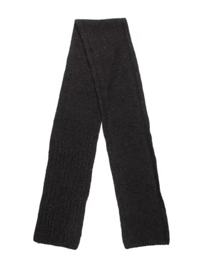 Pre-owned Helmut Lang Wool Scarf In Grey