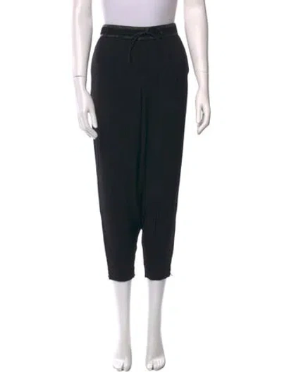 Pre-owned Helmut Lang Wool Skinny Leg Pants In Black