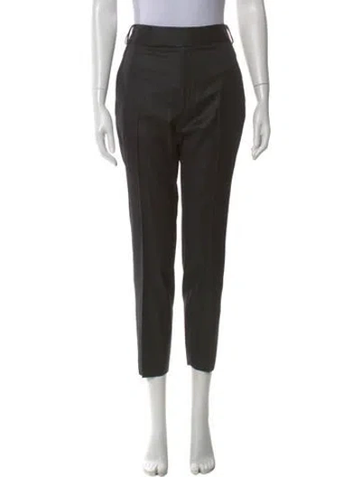 Pre-owned Helmut Lang Wool Skinny Leg Pants In Black