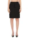 Helmut Lang Wool Skirt Size 4 In Black