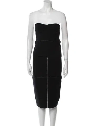 Pre-owned Helmut Lang Wool Skirt Set In Black