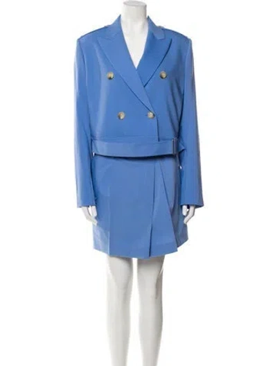 Pre-owned Helmut Lang Wool Skirt Suit In Blue
