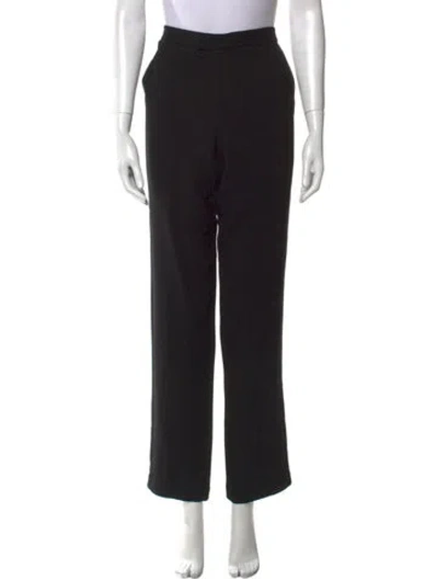 Pre-owned Helmut Lang Wool Straight Leg Pants In Black