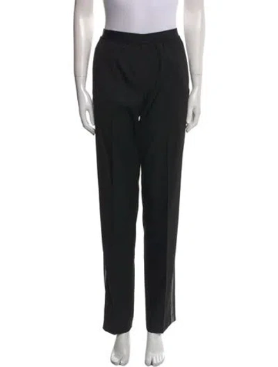 Pre-owned Helmut Lang Wool Straight Leg Pants In Black