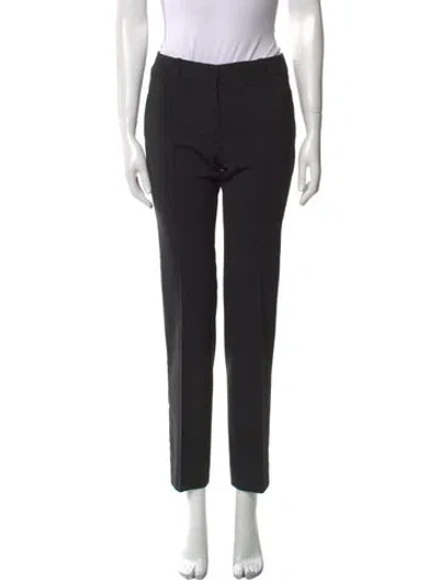 Pre-owned Helmut Lang Wool Straight Leg Pants In Black