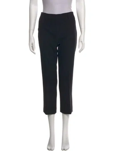 Pre-owned Helmut Lang Wool Straight Leg Pants In Black